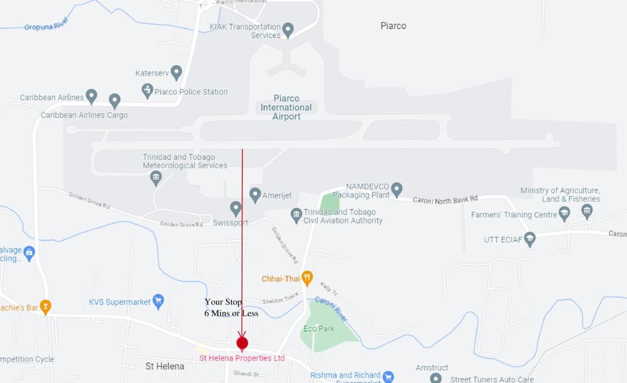 2Br Apt In St Helena - 6Mins From The Airport Perfect For Short And Long Stays Piarco 外观 照片